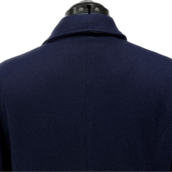 Women’s navy polyester pea coat by OC Order Plus - Picture 6 of 9